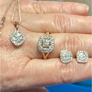 New Rose Gold Jewelry Set